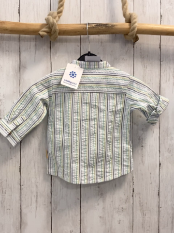 neu Steiff  Hemd  Gr. 68  weiß hellblau hellgrün grüne Streifen NP 39,95 € reduziert auf 27,99 € 