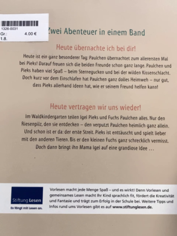   Buch Geschichten von Paulchen und Pieks 