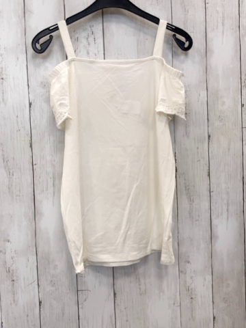 Esprit  Top  Gr. 158  weiß Ärmel mit Lochstickerei 
