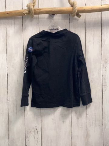   Langarmshirt  Gr. 116  schwarz Schrift Nasa