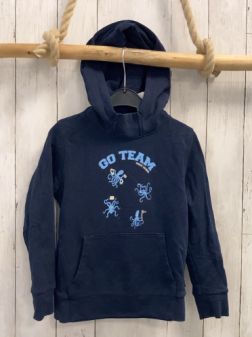 Tom Tailor  Pullover  Gr. 116  blau Kapuze hellblaue Schrift Quallen