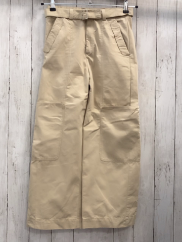 Zara  Hose  Gr. 164  beige mit Gürtel 