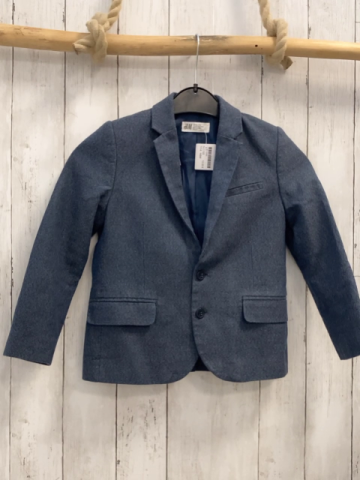 H&M  Jacket  Gr. 122  blau grau meliert 
