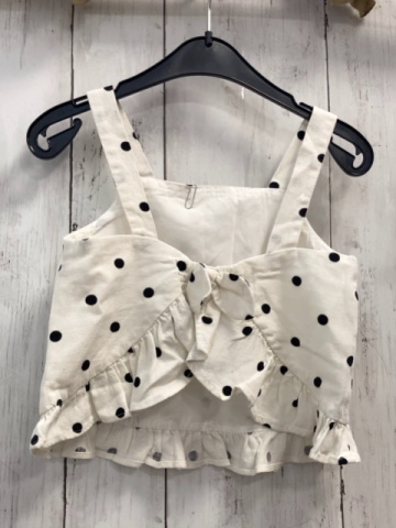 Zara  Sommerbluse  Gr. 116  weiß schwarze Punkte 