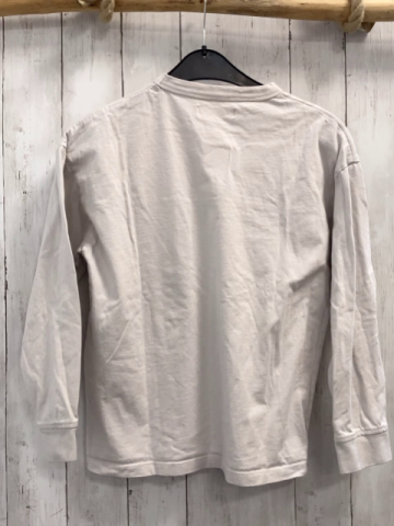 Zara  Langarmshirt  Gr. 152  weiß Brusttasche mit schwarzem Reißverschluss 