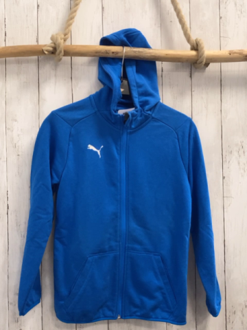 Puma  Sweatjacke  Gr. 152  blau Kapuze 