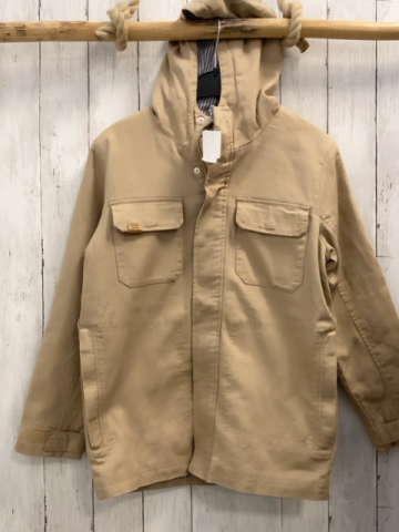neu Reserved  Jacke  Gr. 158  beige Brusttaschen Kapuze 