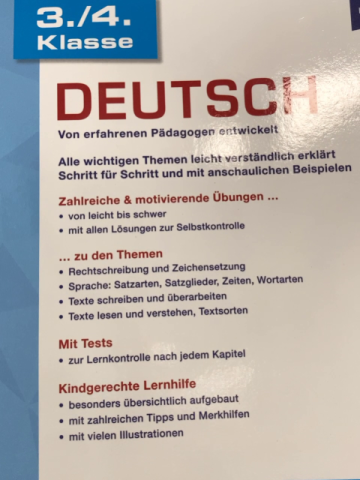  Lernheft  Gute Noten in Deutsch 3./4. Klasse 