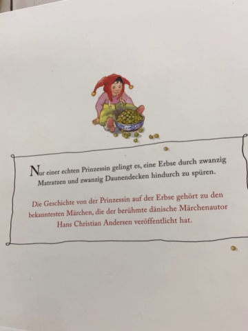   Buch Die Prinzessin auf der Erbse 