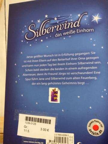   Buch Silberwind das weiße Einhorn Der magiche Feuerwerg 