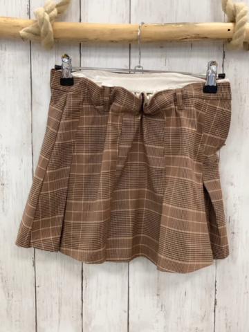 H&M Rock Gr. 146  braun kariert Bund verstellbar