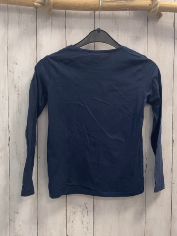 Tape à l´ oeil  Langarmshirt  Gr. 128  blau mais goldene Schrift mit Glitzer 