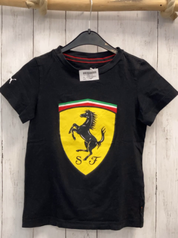 Puma T-Shirt Gr. 128  schwarz gelbes Wappen