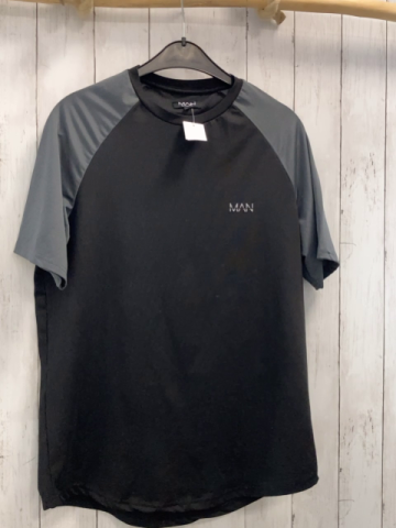 MAN Sportshirt Gr. M  schwarz grau 