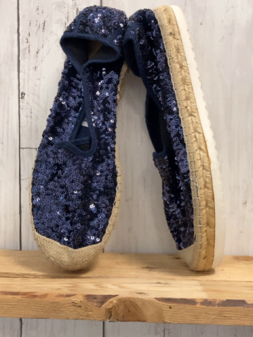 Vidorreta Schuhe Gr. 37  blau Paileten