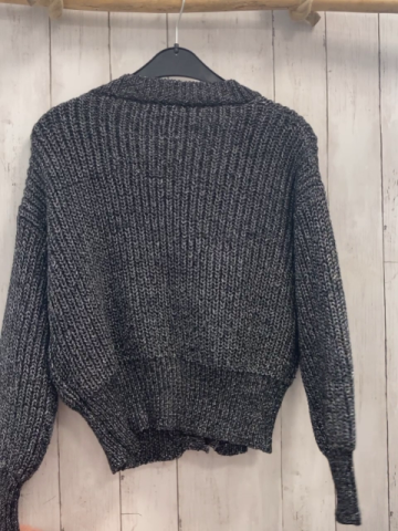 Gaudi Jeans  Strickjacke  Gr. 146/152  schwarz grau silber meliert 