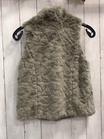Zara  Weste  Gr. 140  grau Plüsch 