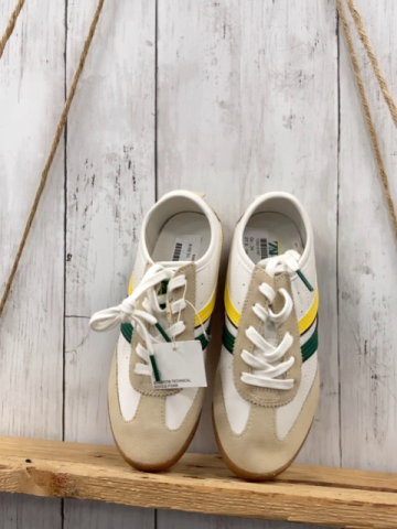 neu zara Schuhe Gr. 34  weiß beige gelb grün