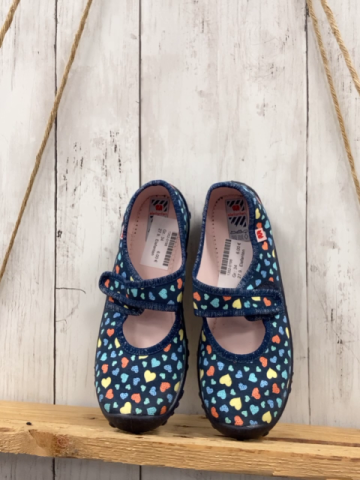 Elefanten Hauschuhe Gr. 34  blau bunte Herzen