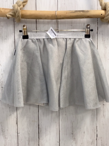 Colezione Bianco  Rock Gr. 98  silber Überrock + Bund mit Glitzer 