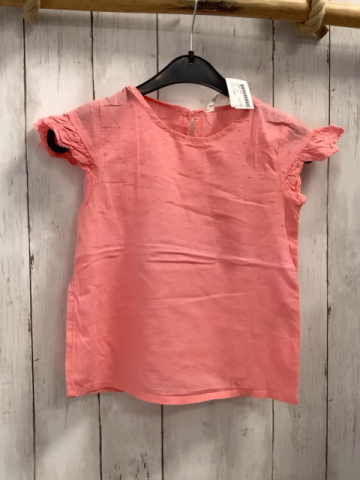 H&M  Sommerbluse  Gr. 116  rosa Noppen 