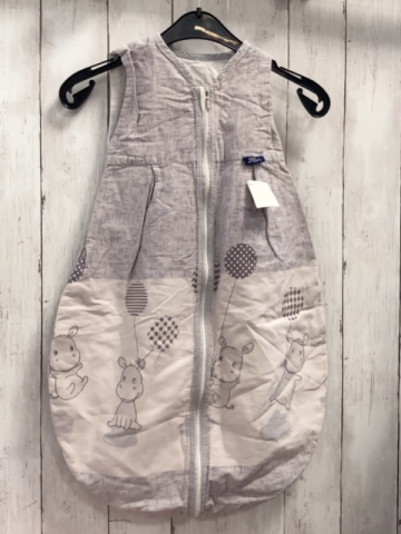 Alvi Schlafsack Gr. 70  grau Nilfpferde