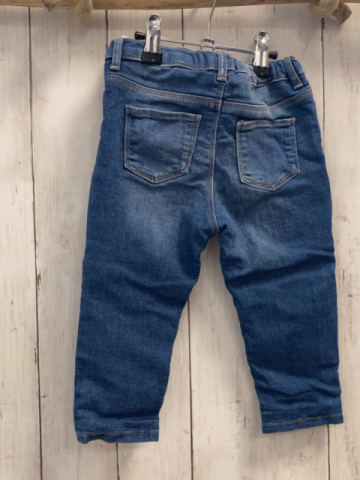 H&M Hose Gr. 80  blau jeans gefüttert Bund verstellbar