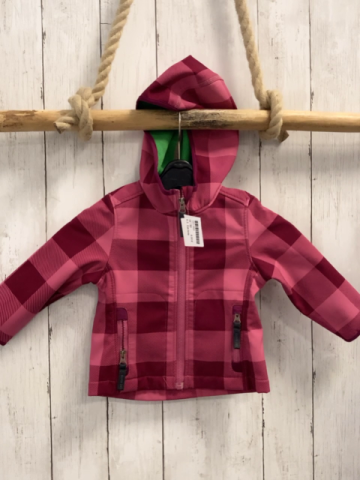 Eat Ants  Softshelljacke  Gr. 80  weinrot altrosa Striefen grünes Fleecefutter 