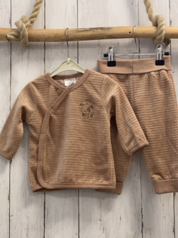 2tlg Orsolino  Pullover + Leggings Gr. 68  hellbraun Nicky 