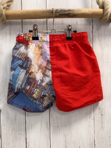  Badeshorts  Gr. 110  rot bunt Superman 