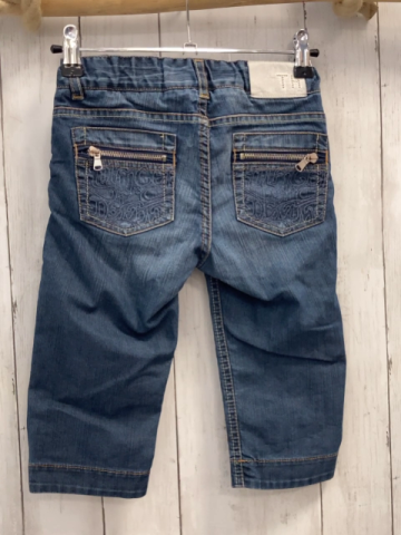 Tommy Hilfiger  Caprihose  Gr. 116  blau Jeans Bund verstellbar
