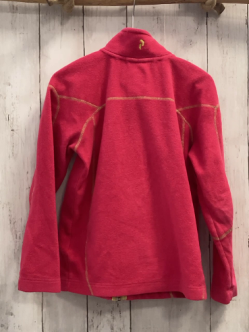 Peak Performance  Fleecejacke Gr. 128  pink gelbe Nähte + Reißverschluss 