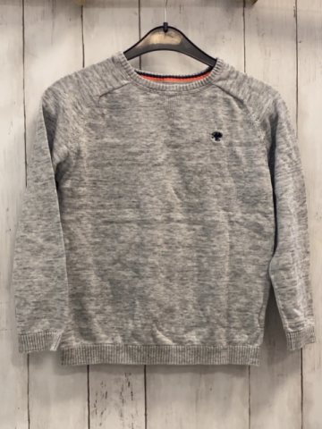 Next  Pullover  Gr. 122  hellgrau meliert Strick 