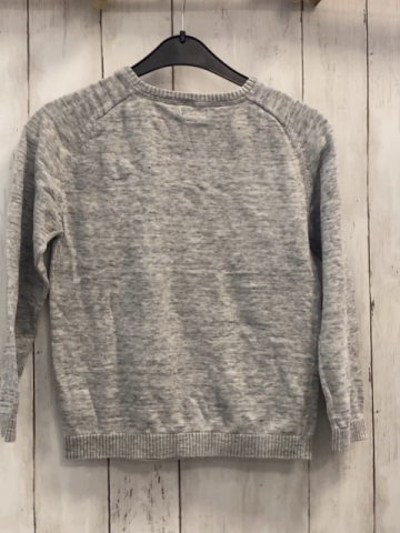 Next  Pullover  Gr. 122  hellgrau meliert Strick 