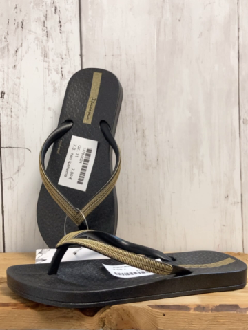 neu Ipanema  Gummisandalen  Gr. 31  dunkelgrau goldene Riemen 