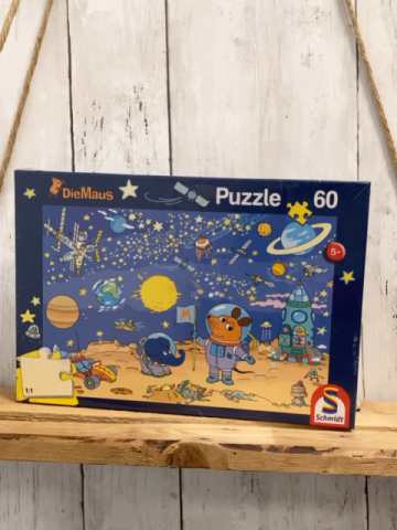 neu  Puzzle  Gr. 60  Die Maus im Weltall 
