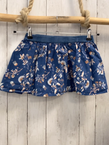 Vertbaudet  Wenderock  Gr. 128  blau Blumen / blau 