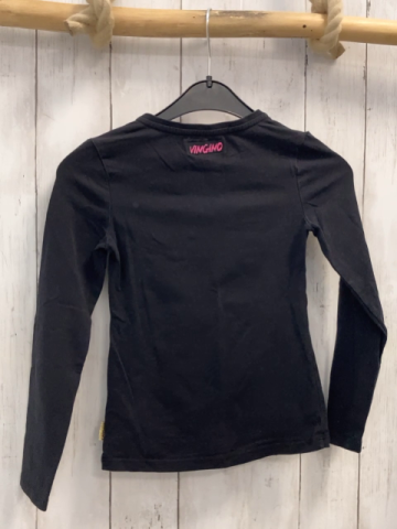 Vingino  Langarmshirt  Gr. 116  schwarz bunte Schrift 
