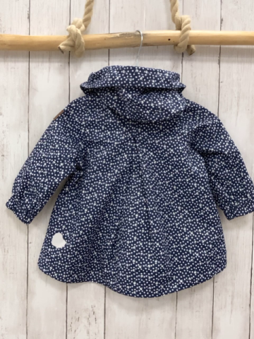 Reima Regenjacke Gr. 80  blau weiße Punkte 