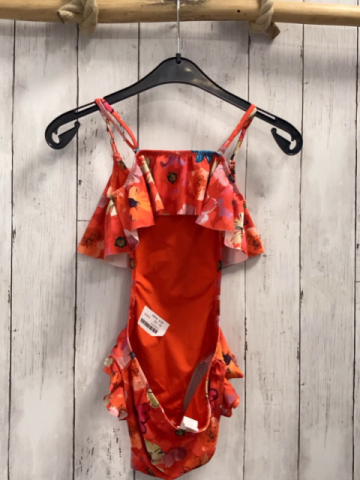 Koton Badeanzug Gr. 122  rot Blumen