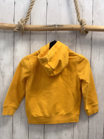   Pullover  Gr. 104  gelb Kapuze Bauchtasche 