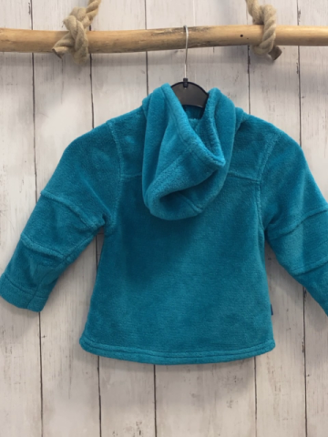Me´ru  Plüschjacke  Gr. 104  türkis Kapuze 