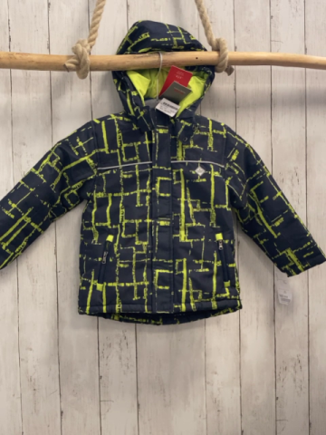 neu Kanz Winterjacke Gr. 110  blau grünes Muster NP 59,99 reduziert auf 29,99€