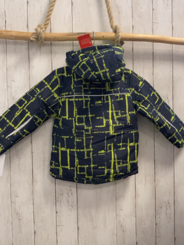 neu Kanz Winterjacke Gr. 110  blau grünes Muster NP 59,99 reduziert auf 29,99€