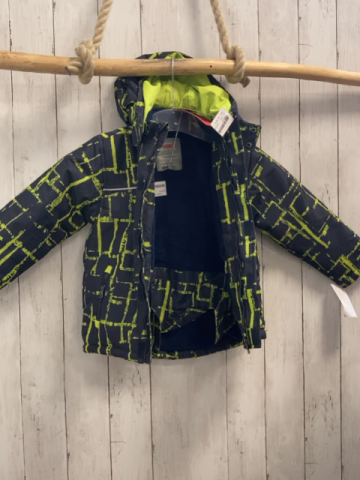 neu Kanz Winterjacke Gr. 110  blau grünes Muster NP 59,99 reduziert auf 29,99€
