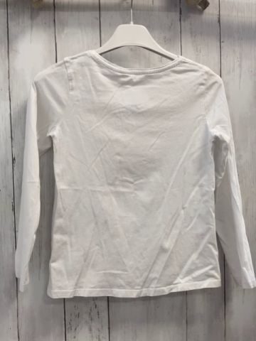 H&M Langarmshirt Gr. 134  weiß bunte Schrift Peppa Pig