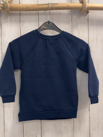 Manguun Pullover Gr. 116  blau Plüsch Rentier