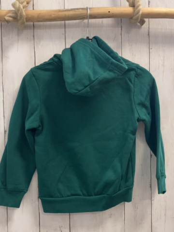  Pullover Gr. 116  grün kapuze Pailetten Tiere
