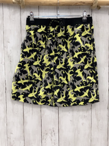 YFK Badeshorts  Gr. 152  schwarz gelb graue Haie 