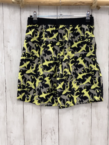 YFK Badeshorts  Gr. 152  schwarz gelb graue Haie 